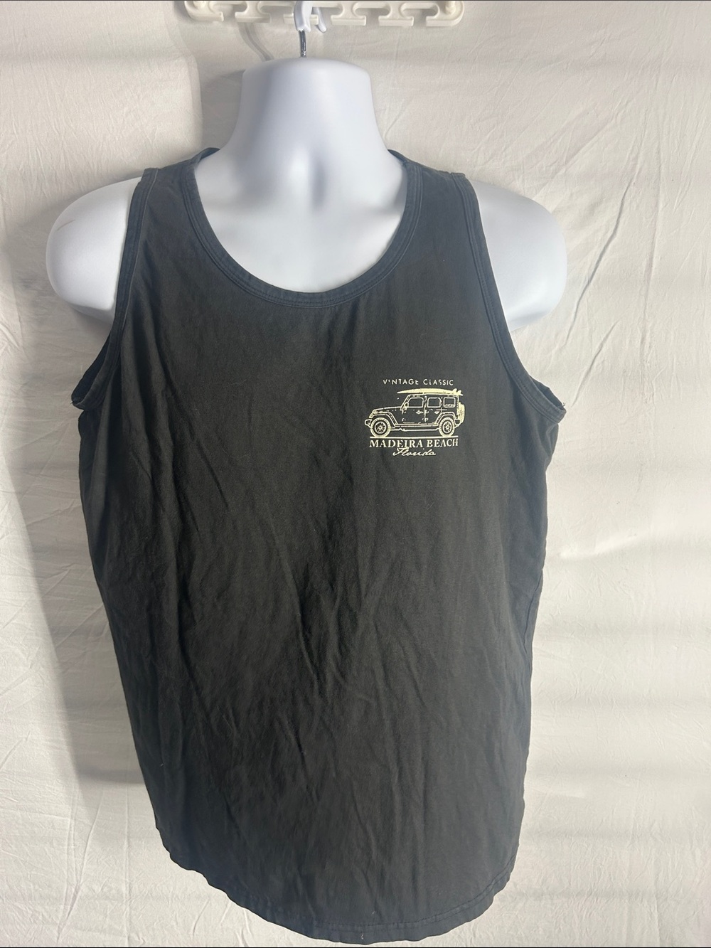 Vintage Classic Men's Black Tank Top